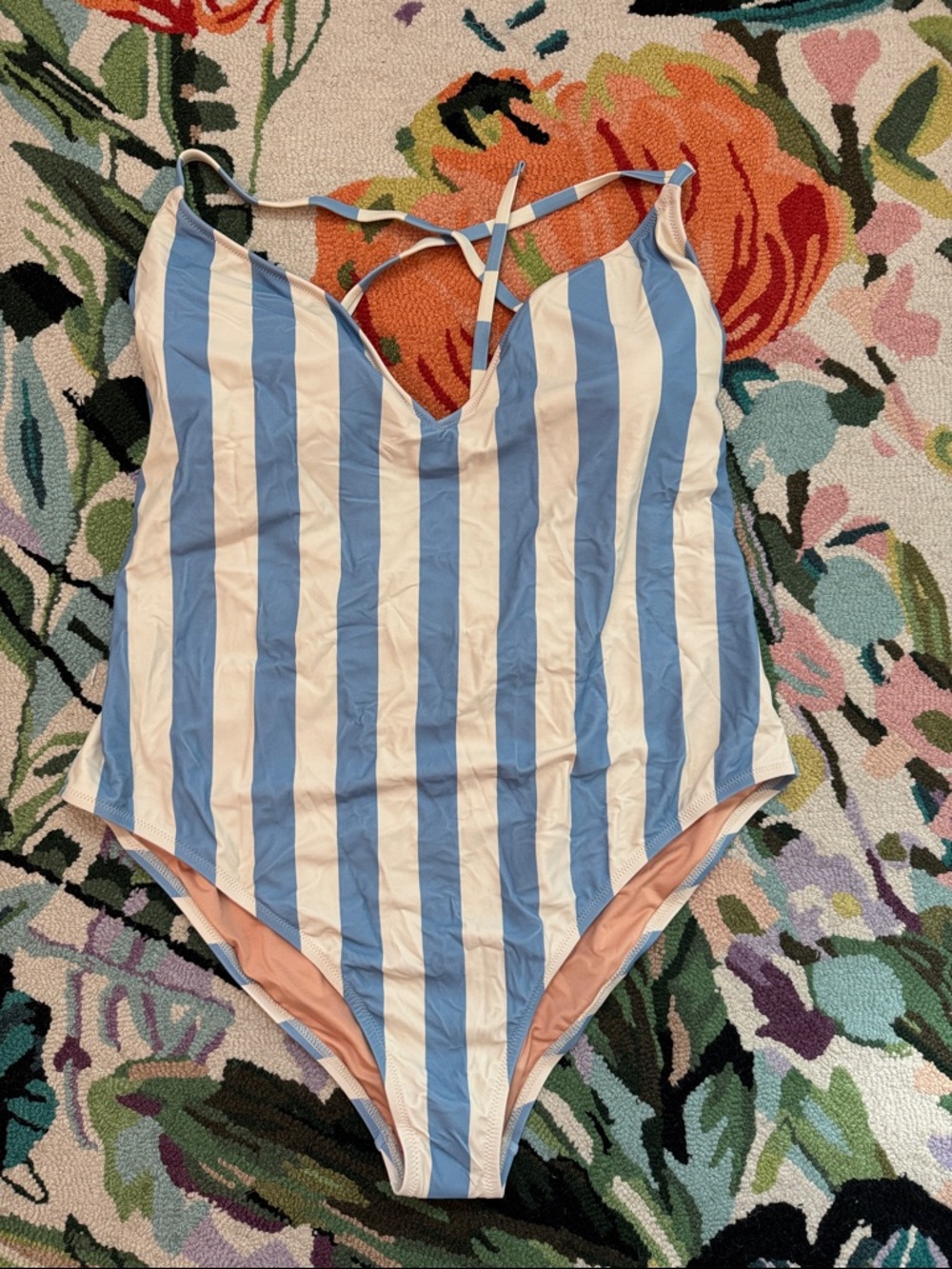 J.Crew Striped One-Piece Swimsuit